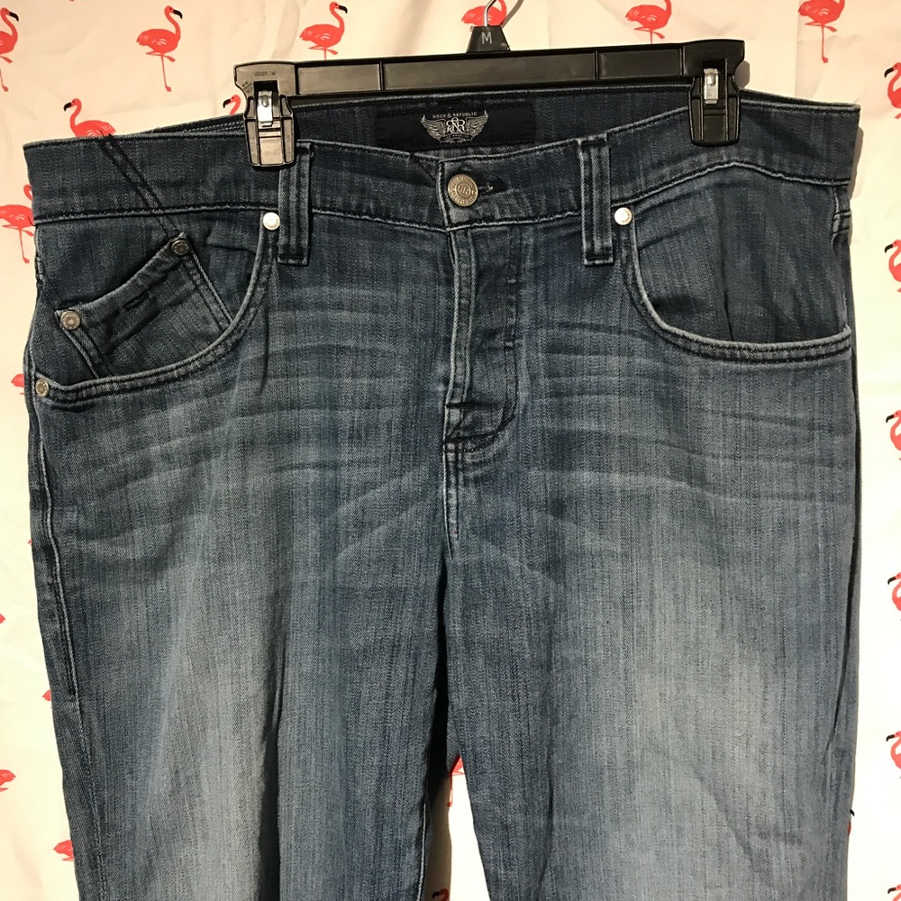 Rock & Republic Men 36 x 33 Button Fly Jeans A1873
